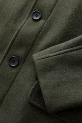 Next Steppmantel Mock-Gilet (1-tlg) Dunkelgrün