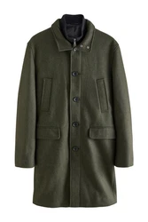 Next Steppmantel Mock-Gilet (1-tlg) Dunkelgrün