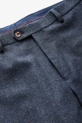 Next Anzughose Regular Fit Donegal Anzughose Dunkelblau/Hellblau/Blau/Grau