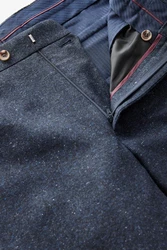 Next Anzughose Regular Fit Donegal Anzughose Dunkelblau/Hellblau/Blau/Grau