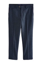 Next Anzughose Regular Fit Donegal Anzughose Dunkelblau/Hellblau/Blau/Grau