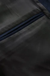 Next Kurzmantel Jacke aus Velourskunstleder Dunkelblau/Hellblau