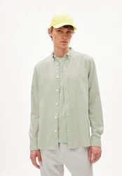 Armedangels Langarmhemd Quaasa Regular Fit Hemd Grau/Hellgrau