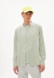 Armedangels Langarmhemd Quaasa Regular Fit Hemd Grau/Hellgrau