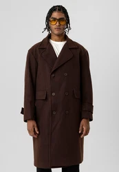 Dandalo Wintermantel Joe Dunkelrot/Dunkelbraun/Braun/Bordeaux/Beige/Rot