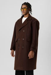 Dandalo Wintermantel Joe Dunkelrot/Dunkelbraun/Braun/Bordeaux/Beige/Rot