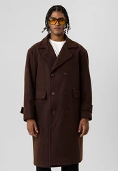 Dandalo Wintermantel Joe Dunkelrot/Dunkelbraun/Braun/Bordeaux/Beige/Rot
