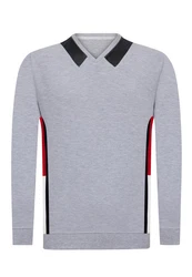 Jacey Quinn Sweatshirt Diego Hellgrau/Grau