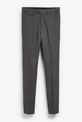 Next Stoffhose Signature Slim Fit Motion Flex-Bund Dunkelgrau/Hellgrau/Grau