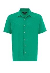 Antioch Blusenshirt Kent Collar Shirt Türkis/Grün