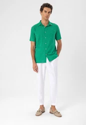 Antioch Blusenshirt Kent Collar Shirt Türkis/Grün