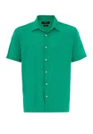 Antioch Blusenshirt Kent Collar Shirt Türkis/Grün
