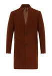 Antioch Wintermantel Stand Collar Braun/Orange