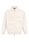 Antioch Sweatshirt Stand Collar Zip-up Weiß/Creme/Beige/Khaki