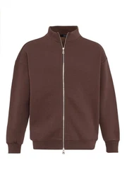 Sweatshirt Stand Collar Zip-up Sweatshirt