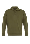 Antioch Sweatshirt Turndown Collar Dunkelgrün/Khaki
