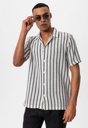 Antioch Blusenshirt Antonio Schwarz/Beige/Weiß/Creme