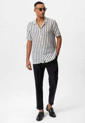 Antioch Blusenshirt Antonio Schwarz/Beige/Weiß/Creme