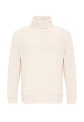 Antioch Sweatshirt Turtleneck Ribbed Jumper Weiß/Beige/Creme/Khaki
