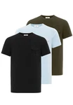 Dandalo Poloshirt Milos Dunkelgrün/Hellblau/Türkis/Blau Dandalo Poloshirt Milos Dunkelgrün/Hellblau/Türkis/Blau