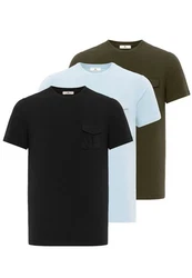 Dandalo Poloshirt Milos Dunkelgrün/Hellblau/Türkis/Blau