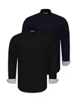 Dandalo Blusenshirt DEYVID Dunkelblau/Schwarz/Hellblau