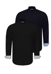 Dandalo Blusenshirt DEYVID Dunkelblau/Schwarz/Hellblau