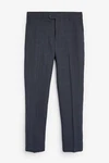Next Anzughose Slim Fit Anzug (1-tlg) Dunkelblau/Grau/Blau