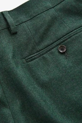 Next Anzughose Signature Zignone Flanellanzug Dunkelgrün/Grün