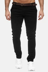Elara Chinohose Herren Chino Hosen (1) Schwarz