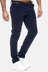 Elara Chinohose Herren Chino Hosen (1) Dunkelblau