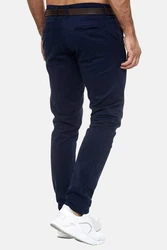 Elara Chinohose Herren Chino Hosen (1) Dunkelblau