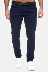 Elara Chinohose Herren Chino Hosen (1) Dunkelblau