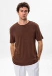 Antioch Poloshirt Relaxed Fit T-Shirt Dunkelbraun/Braun/Dunkelrot
