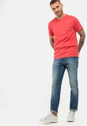 camel active 5-Pocket-Jeans Regular Fit Blau/Hellblau