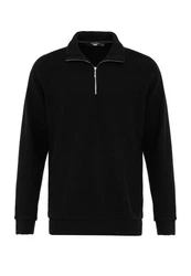 Antioch Sweatshirt Standing Collar Knitwear Schwarz