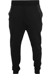 Stoffhose Herren Side Zip Leather Pocket Sweatpant (1-tlg)