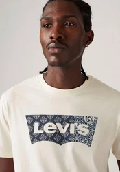 LEVI'S T-Shirt Graphic Set-In Neck Weiß/Creme/Rot/Khaki/Beige