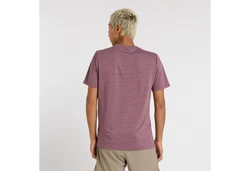 New Balance T-Shirt SPORT ESSENTIALS HEATHERTECH Rosa/Bordeaux/Dunkelrot/Lila