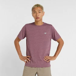 New Balance T-Shirt SPORT ESSENTIALS HEATHERTECH Rosa/Bordeaux/Dunkelrot/Lila