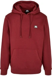 Southpole Kapuzensweatshirt Square Logo Hoody Dunkelrot/Rot/Bordeaux