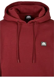 Southpole Kapuzensweatshirt Square Logo Hoody Dunkelrot/Rot/Bordeaux