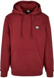 Southpole Kapuzensweatshirt Square Logo Hoody Dunkelrot/Rot/Bordeaux