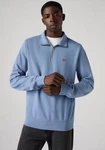 Levi's Sweatshirt ORIGINAL HM 1/4 ZIP Hellblau/Blau