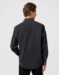 Wrangler Langarmhemd WESTERN SHIRT Schwarz/Hellblau/Dunkelblau/Dunkelgrau