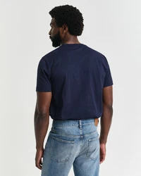 Gant T-Shirt marine/weiß