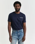 Gant T-Shirt marine/weiß