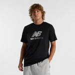 New Balance T-Shirt SPORT ESSENTIALS GRADIENT LOGO stein/schwarz/weiß