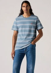 LEVI'S T-Shirt Original Housemark Tee Hellblau/Blau