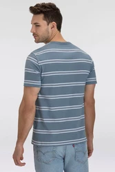 LEVI'S T-Shirt Original Housemark Tee Hellblau/Blau